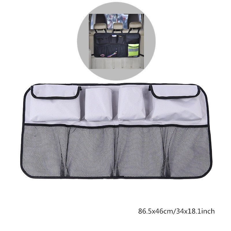 Car Rear Seat Back Storage Bag Multiple Pocket Trunk Organizer
