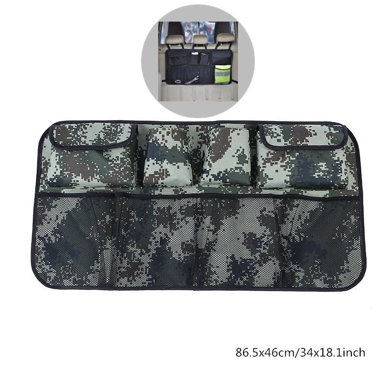 Car Rear Seat Back Storage Bag Multiple Pocket Trunk Organizer