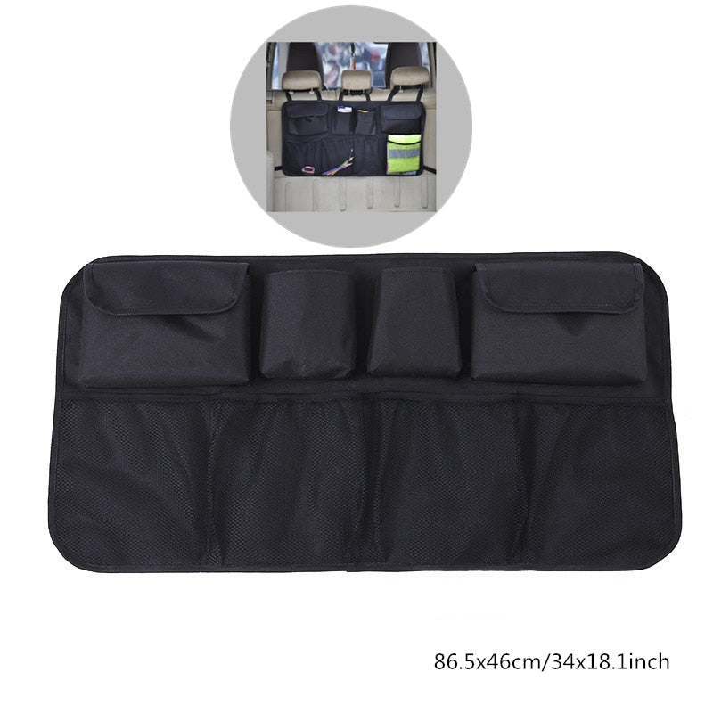 Car Rear Seat Back Storage Bag Multiple Pocket Trunk Organizer