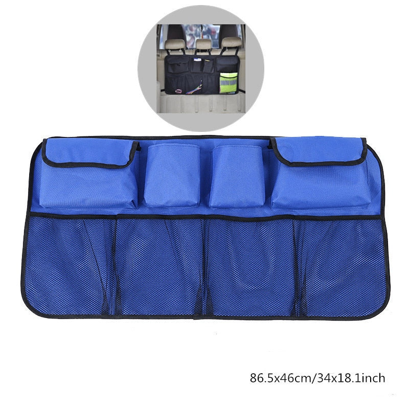 Car Rear Seat Back Storage Bag Multiple Pocket Trunk Organizer