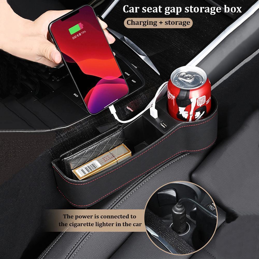 Multifunctional Car Seat Gap Storage Organizer PU Leather