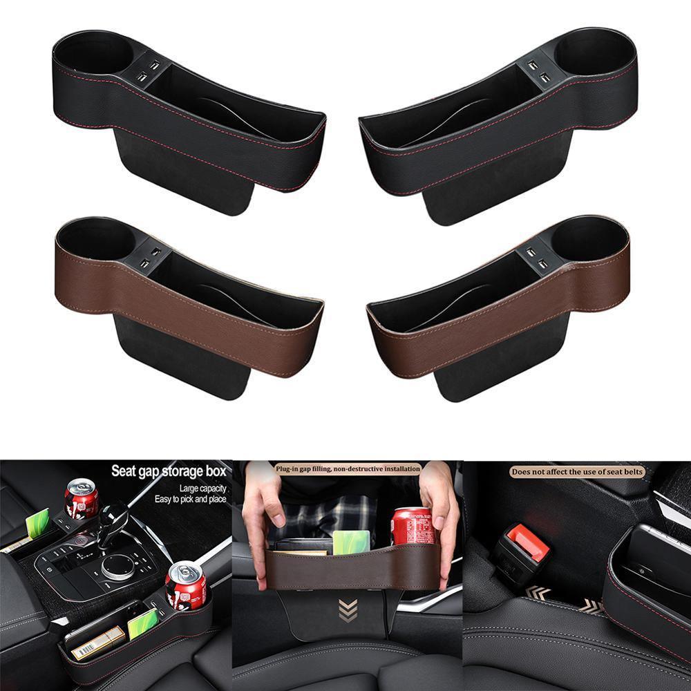 Multifunctional Car Seat Gap Storage Organizer PU Leather