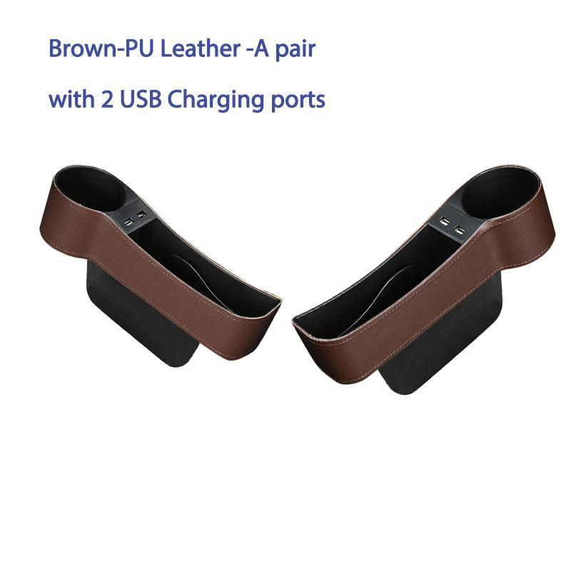 Multifunctional Car Seat Gap Storage Organizer PU Leather