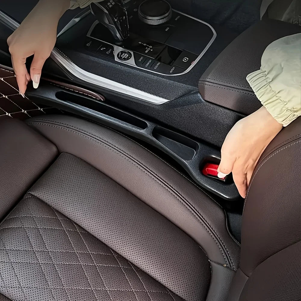 2pc Car Seat Waterproof Gap Filler Organizer/Storage Auto Interior Accessory
