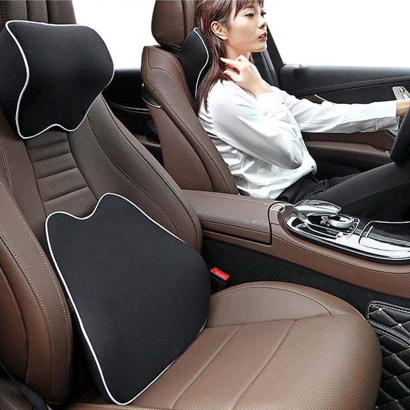 Memory Foam Neck and Back Pillow for Car Seat