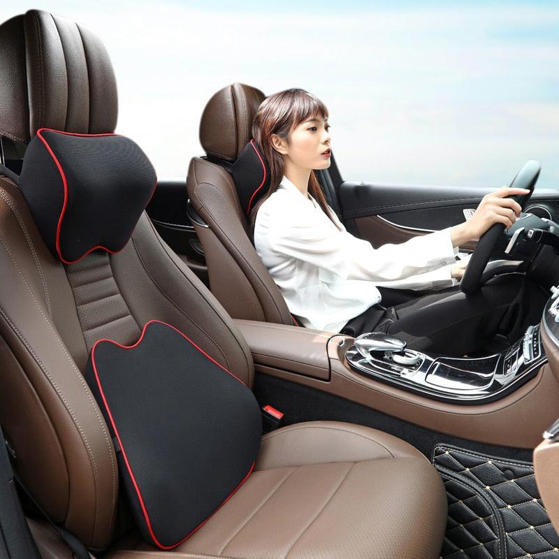 Memory Foam Neck and Back Pillow for Car Seat