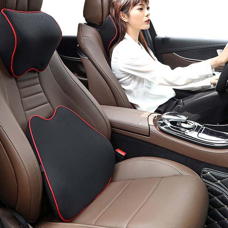 Memory Foam Neck and Back Pillow for Car Seat