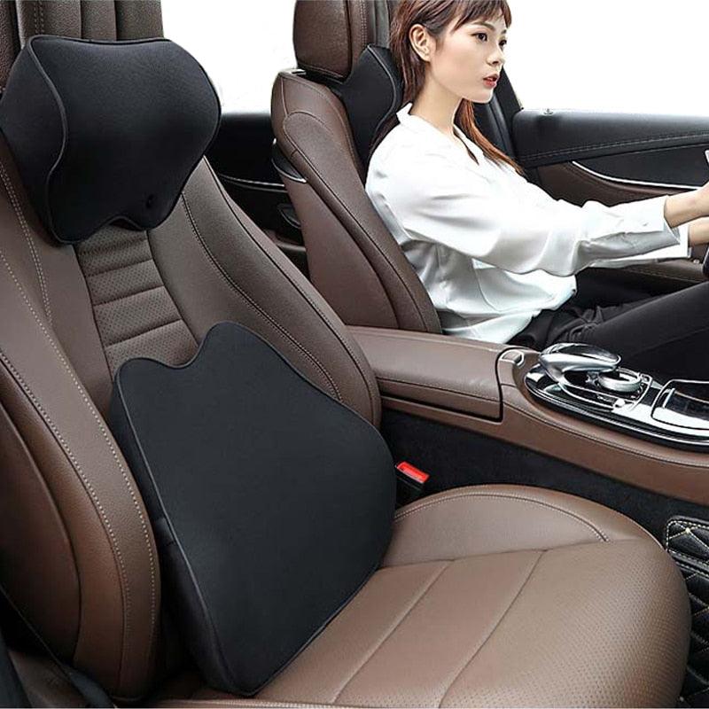 Memory Foam Neck and Back Pillow for Car Seat