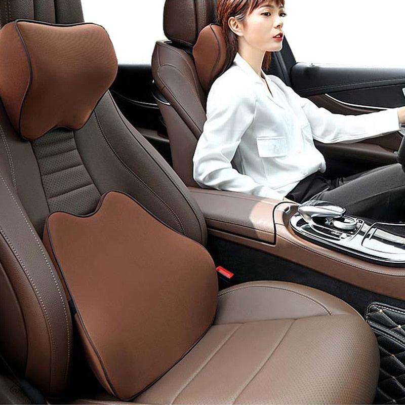 Memory Foam Neck and Back Pillow for Car Seat