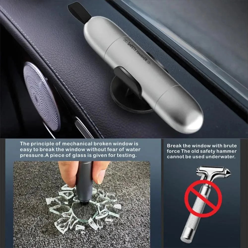 Life-Saving Mini Window Glass Breaker Seat Belt Cutter Car Accessories