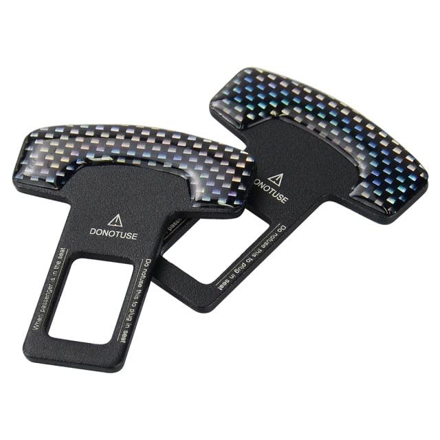 Universal Carbon Fiber Belt Buckle & Bottle Opener Car Accessory