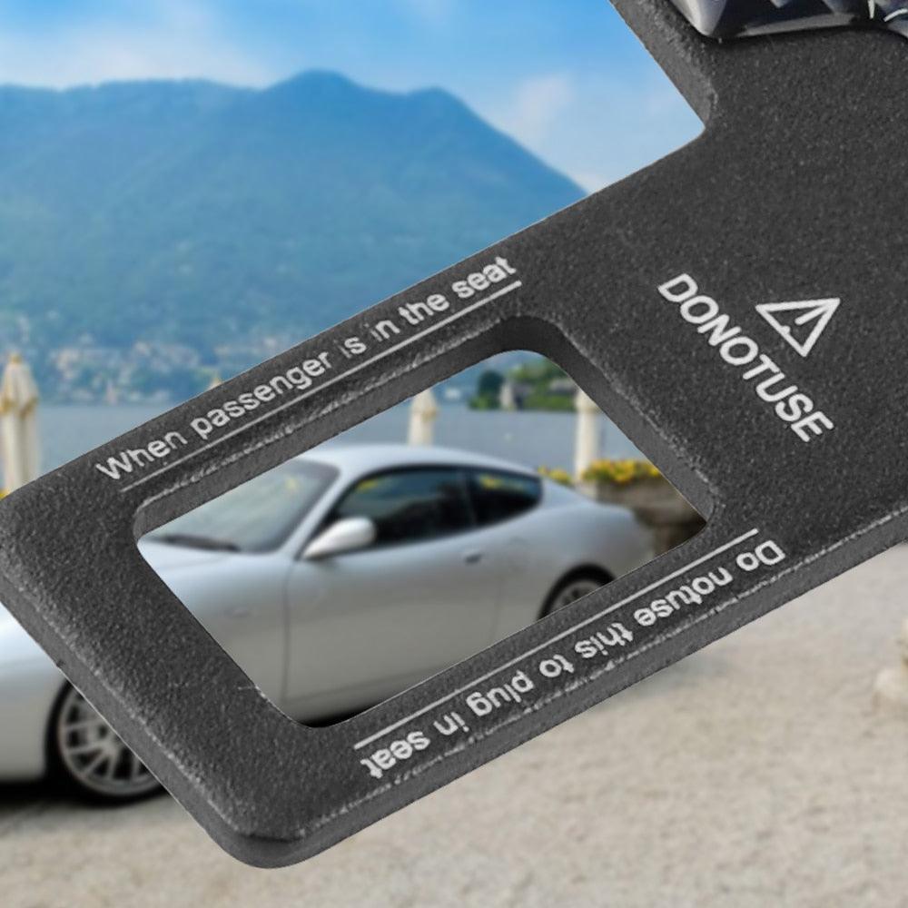 Universal Carbon Fiber Belt Buckle & Bottle Opener Car Accessory