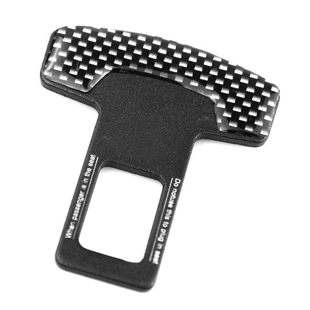 Universal Carbon Fiber Belt Buckle & Bottle Opener Car Accessory