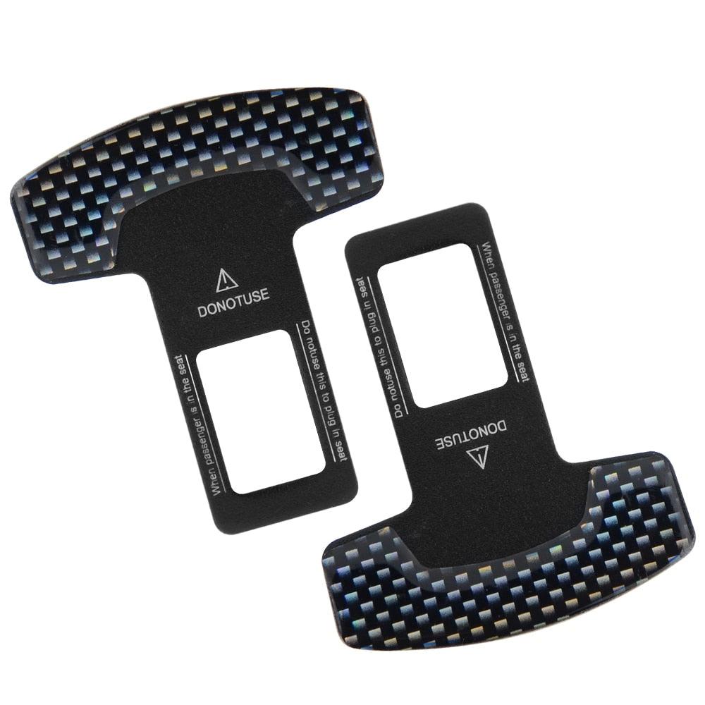 Universal Carbon Fiber Belt Buckle & Bottle Opener Car Accessory