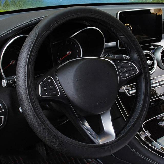 Universal Car Steering Wheel Cover - Microfiber Leather Viscose Breathable Anti-Slip Embossing Car-styling Accessory