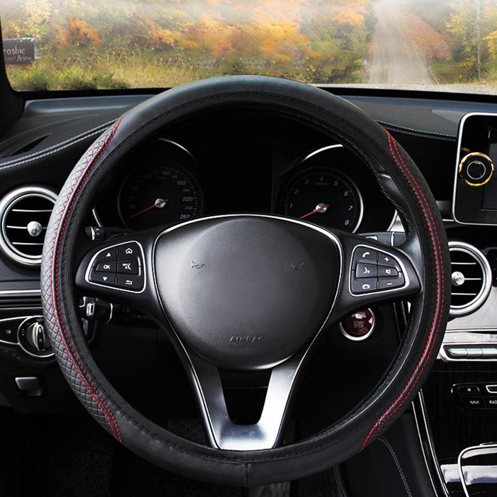 Universal Car Steering Wheel Cover - Microfiber Leather Viscose Breathable Anti-Slip Embossing Car-styling Accessory