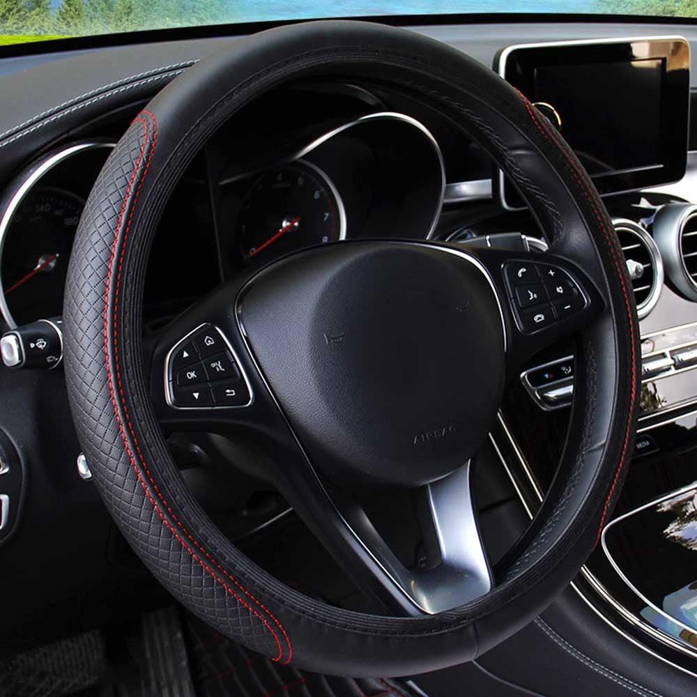Universal Car Steering Wheel Cover - Microfiber Leather Viscose Breathable Anti-Slip Embossing Car-styling Accessory