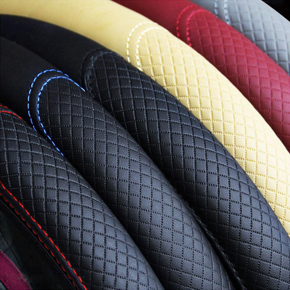 Universal Car Steering Wheel Cover - Microfiber Leather Viscose Breathable Anti-Slip Embossing Car-styling Accessory