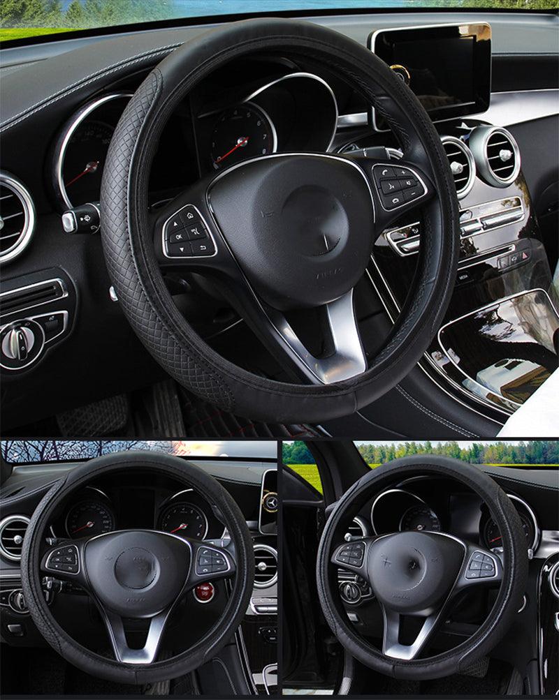Universal Car Steering Wheel Cover - Microfiber Leather Viscose Breathable Anti-Slip Embossing Car-styling Accessory