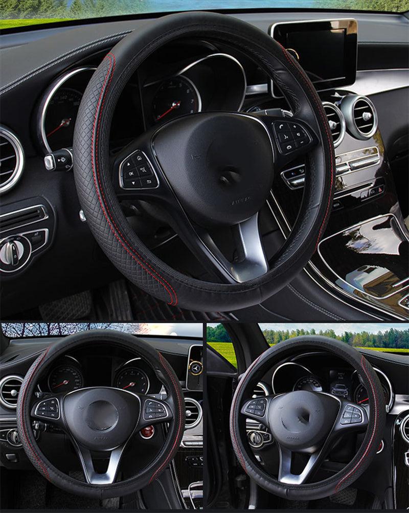 Universal Car Steering Wheel Cover - Microfiber Leather Viscose Breathable Anti-Slip Embossing Car-styling Accessory